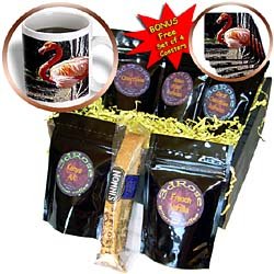 Birds - Flamingo - Coffee Gift Baskets - Coffee Gift Basket by 3dRose LLC