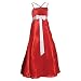 Girls Red Satin Christmas Dress with Spaghetti Straps (2- 12) NEW