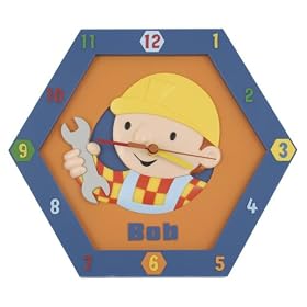 Bob The Builder Moulded Wall Clock