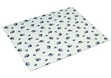 Drymate Medium Kennel Mat with Paw Imprint Design, 28-Inch by 36-Inch, Grey