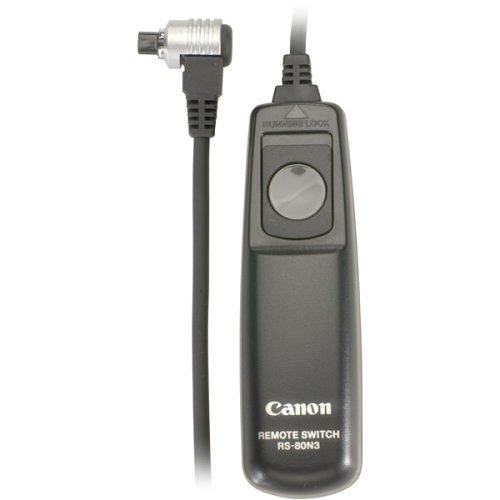 Canon RS-80N3 Remote Switch for EOS-1V/1VHS, EOS-3, EOS-D2000, D30, D60, 1D, 1Ds, EOS-1D Mark II, 10D, 20D