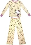Hello Kitty - Off to School Beige Thermal Knit L/S PJ Set for women