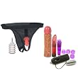 Doc Johnson Vac-U-Lock Ultra Harness 2 and Plug with 8" Dong Adult Sex Toy Kit