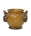 11" Weathered Ceramic Amber Glazed Grape Accent Planter