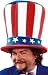 Oversized Uncle Sam Costume Foam Hat