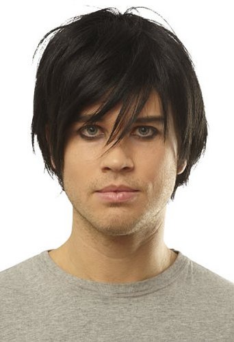 Black Emo Adult Wig