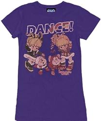 Junk Food Rainbow Brite Dance Purple Juniors T-shirt Tee