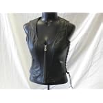 Harley-Davidson® Women's Black Leather "Horizon" Vest. Embrodiery. 98096-06VW