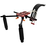 Opteka CXS-2 Dual-Grip Video Shoulder Stabilizer Support System with 15mm Accessory Rod