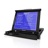 Rackmount Console 8PORT 17IN LCD with kvm 1U Dual Rail