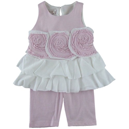 Isobella & Chloe Two Tone Knit Top with Circles and Pants