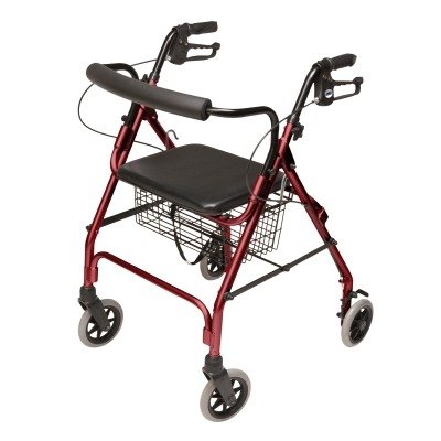 Lumex Walkabout Rollator, Burgundy