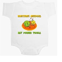 Knitting Needles My Power Tools - Hobbies, Careers and Clubs Baby Onesie