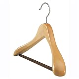 Kitchen & Housewares : Euro 18' Blonde Wood Suit Hanger by Richards Homewares