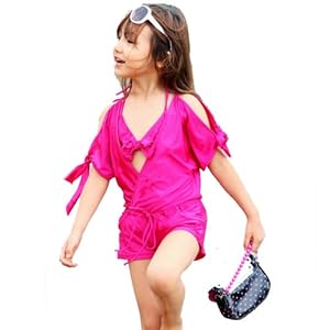 Win8Fong Win8Fong 3 PCS New Baby Toddler Girls Swimwear Swimsuit Beach Cover up Romper & Bikini SetNew Hight Quality Baby Childrens Kids Girls Swimwear Swimsuit Bikini Sets with Hat