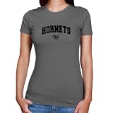Alabama State Hornets Ladies Charcoal Logo Arch T-shirt