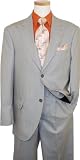 Azione by Zanetti Sage Green / Cognac White Stripes Super 120's Suit ZZ35243