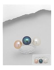 Fresh Water Pearls Ring In Sterling Silver