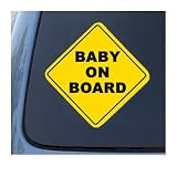Set of 2 BABY ON BOARD - Child Warning - Car, Truck, Notebook, Vinyl Decal Sticker