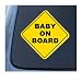 Set of 2 BABY ON BOARD - Child Warning - Car, Truck, Notebook, Vinyl Decal Sticker
