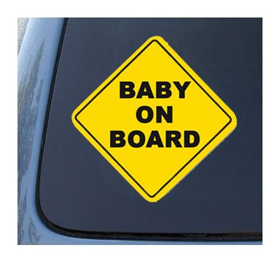 Set of 2 BABY ON BOARD – Child Warning – Car, Truck, Notebook, Vinyl Decal Sticker
