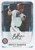 2011 Bowman CHROME Prospects Baseball Card # BCP1 Bryce Harper RC - Washington Nationals (RC - Rookie Card)