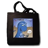 T-Rex Mobile Cell Phone and Texting or Trexting - Black Tote Bag 14w X 14h X 3d