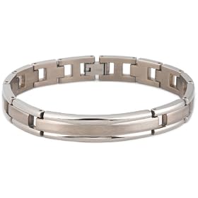 Polished Titanium 10mm Bracelet, 8
