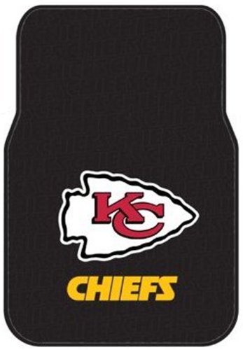 Front Car Truck SUV Rubber Floor Mats - NFL Football - Kansas City Chiefs