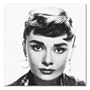 Audrey Hepburn B&W Matte Photograph - 12x12 Inches (Heavy Eyebrows)