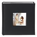 Fashion Fabric 200-Pocket Album - Black