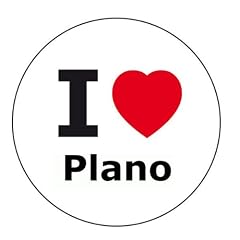 I love Plano Aufkleber - 10 cm Durchmesser