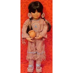 1991 Many Stars Porcelain Indian doll by Linda Mason