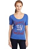 NFL New York Giants Heather Vintage Thermal Sleeve Athletic Tee, Women's Liberty, Medium