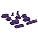 HDE 10pc Anti-Dust Silicone Rubber Port Plugs for MacBook Pro Retina (Purple)