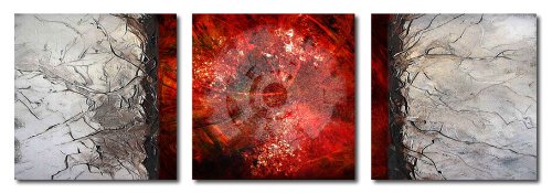 Moderne Kunst abstrakt - 3 Bilder auf Metall - Kunstdruck limitierte Edition auf gl&Atilde;&curren;nzender Aluminiumplatte - bezaubernde Objekte preiswert kaufen - beeindruckende Wandbilder - sch&Atilde;&para;n und g&Atilde;&frac14;nstige Bilder - preiswerte Deko kaufen 2609