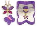 BUTTERFLY Crystal Necklace in Butterfly Gift Box!