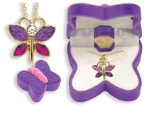 BUTTERFLY Crystal Necklace in Butterfly Gift Box!