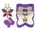 BUTTERFLY Necklace Charm Pendant w/ Crystal Wings in Butterfly Velour Gift Box-Colors may vary
