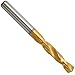 YG-1 D4147 High Speed Steel Screw Machine Drill Bit, TiN Finish, Straight Shank, Slow Spiral, 135 Degree, F Size, 2-5/8" Length (Pack of 1)