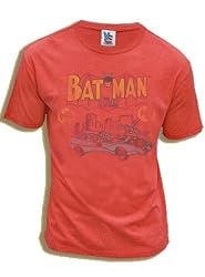 Junk Food Batman and Robin Batmobile Licorice Red Adult T-Shirt Tee