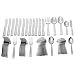 Reed & Barton Crescendo II 18/0 Stainless Steel 65-Piece Flatware Set with Storage Caddy, Service for 12