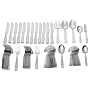 Reed & Barton Crescendo II 18/10 Stainless-Steel 65-Piece Flatware Set with Storage Caddy, Service for 12