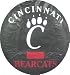 University of Cincinnati Bearcats Paw black tire cover, Size E