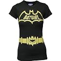 Batgirl Costume Juniors Girly T-Shirt by Junk Food