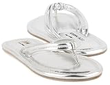 Steve Madden Karibean Pewter thongs