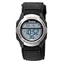 Armitron Men's 408095SIL Chronograph Black Strap Digital Sport Watch
