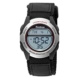 Armitron Mens 408095SIL Chronograph Black Stra