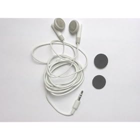 New white earphone (headset) earbud