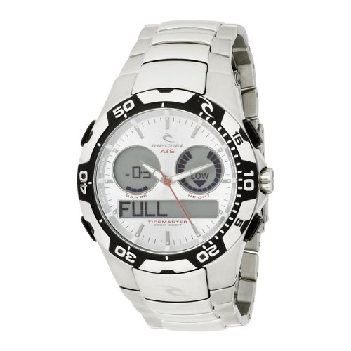 Rip Curl Men's A1029-SIL Shipstern Tidemaster 2 Silver Stainless Steel Tide Watch